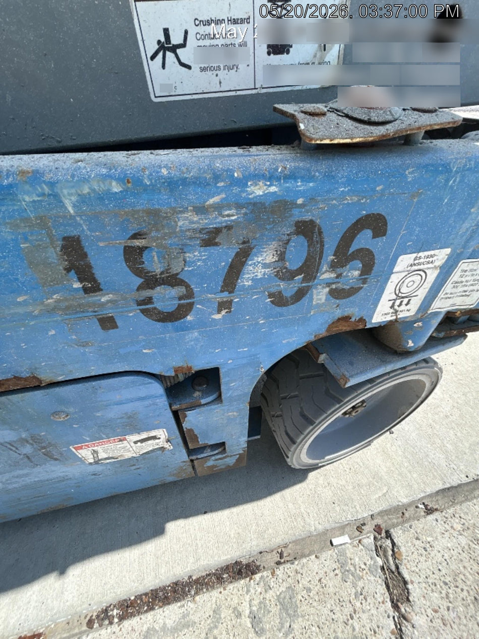 2018 Genie GS-1930 Genie GS-1930 Scissor Lift w/Standard Options