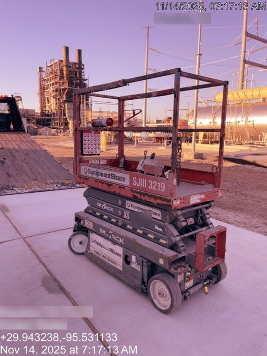 2019 Skyjack SJIII-3219 Standard Options, Trojan Batteries