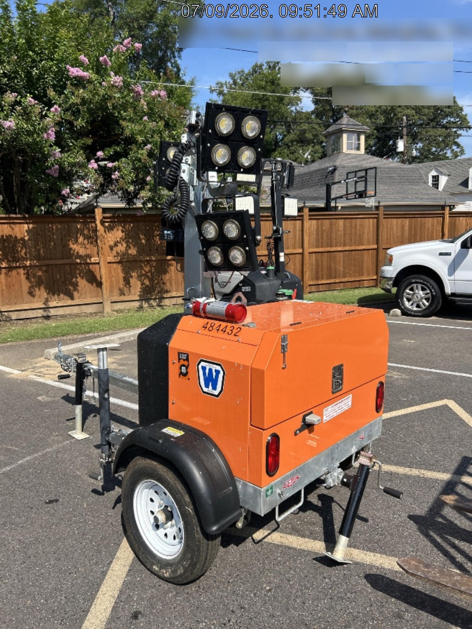 2024 Wanco WLTT-4MM4K Diesel, Mitsubishi L2E, 9.0HP @1800 rpm, Deep Sea Controller, Shore Power Plug, Auto Start, (4) 350W LED Floodlights, 4kW Generator, 60 Gal Fuel Tank, 2" Ball, T3