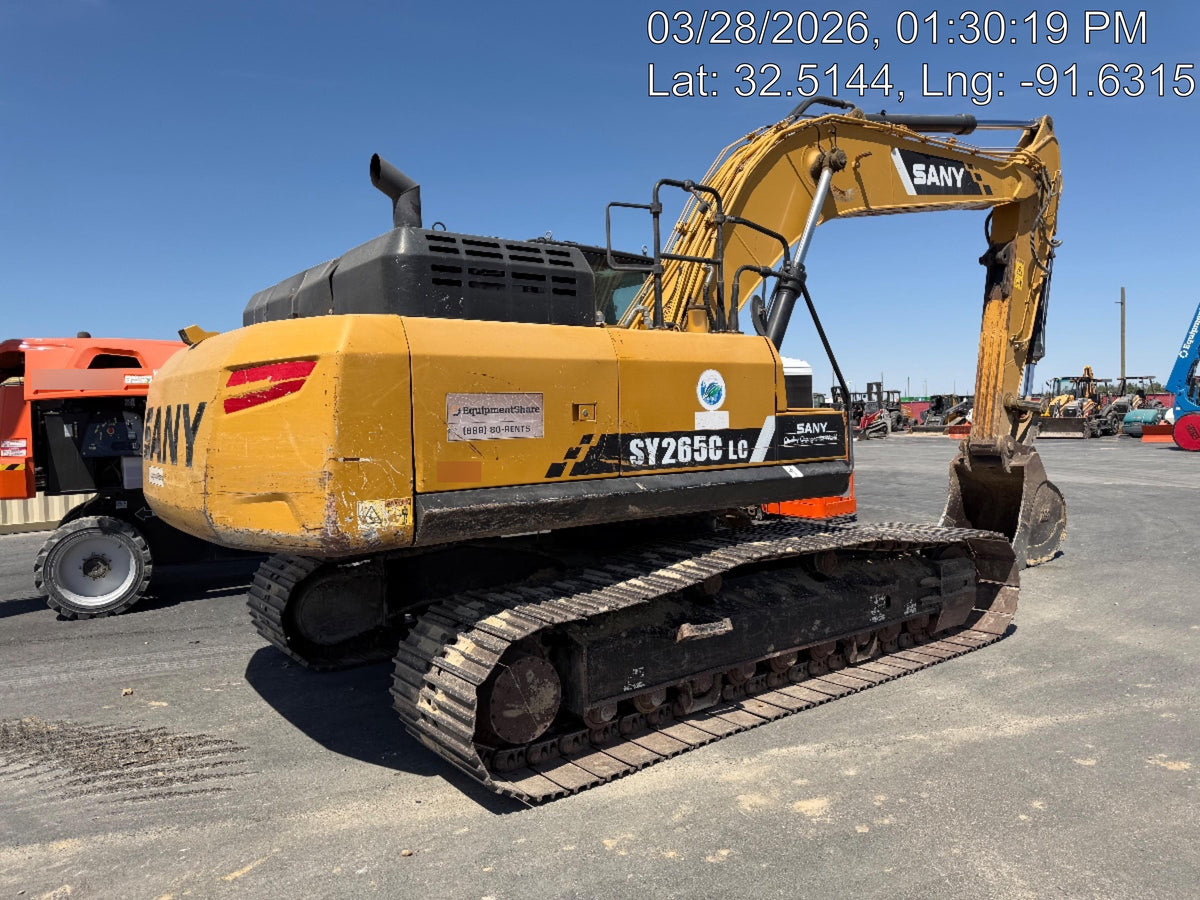 Sany SY265C SY265 Tier 4 - Cab, Hydraulic QC,  Buckets: 36", 48" Main Pin Hydraulic Thumb