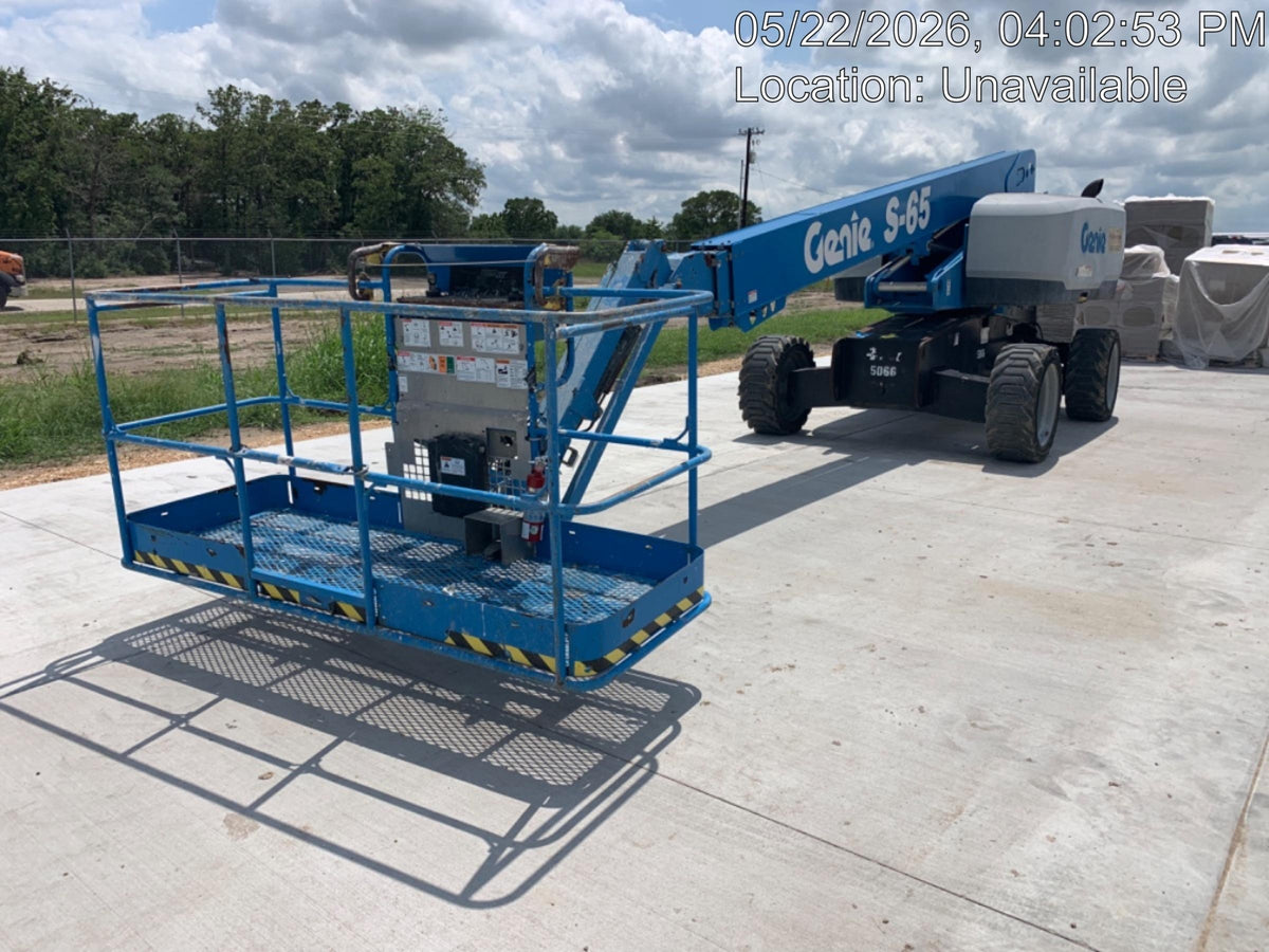 2017 Genie S-65 Genie S65, Diesel Engine, Foam Filled Tires, Glazier Kit