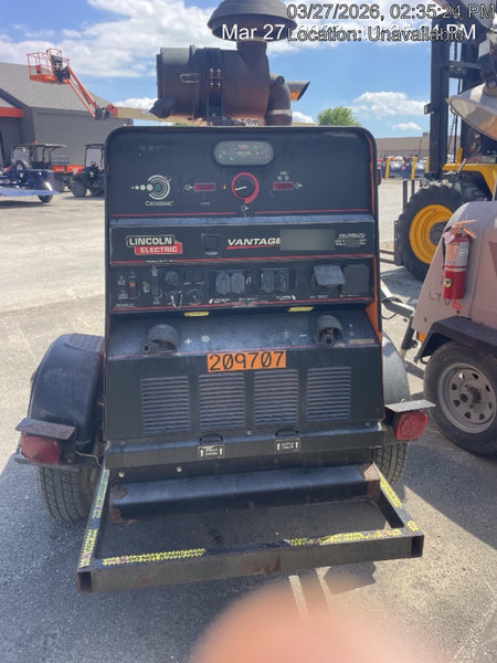 2021 Lincoln Electric Vantage 549X Ready Pak 3, ORANGE (includes trailer, cable rack, fender light kit)