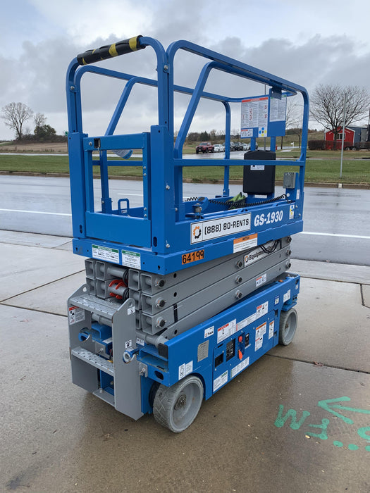 2020 Genie GS-1930 Solid Non Marking Tires, Beacon, Folding rails with half height swing gate