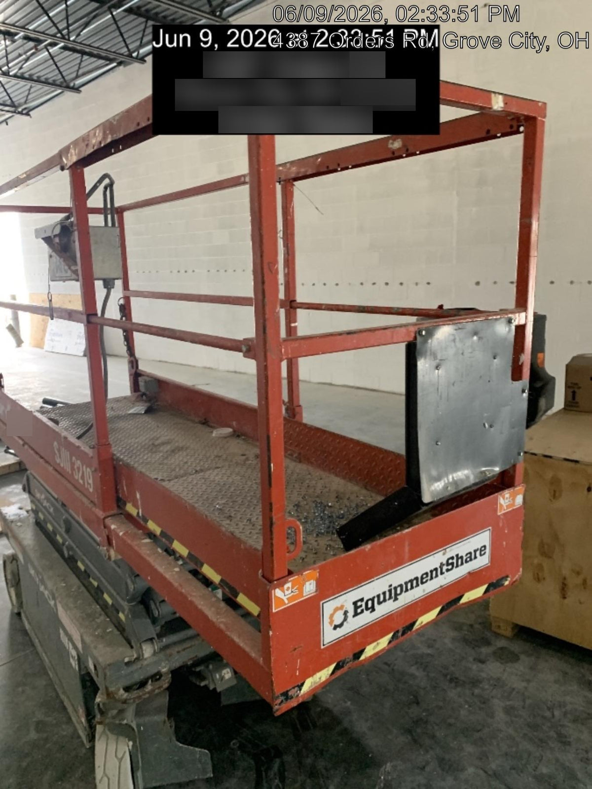 2016 Skyjack SJIII-3219 Standard Rental Specs