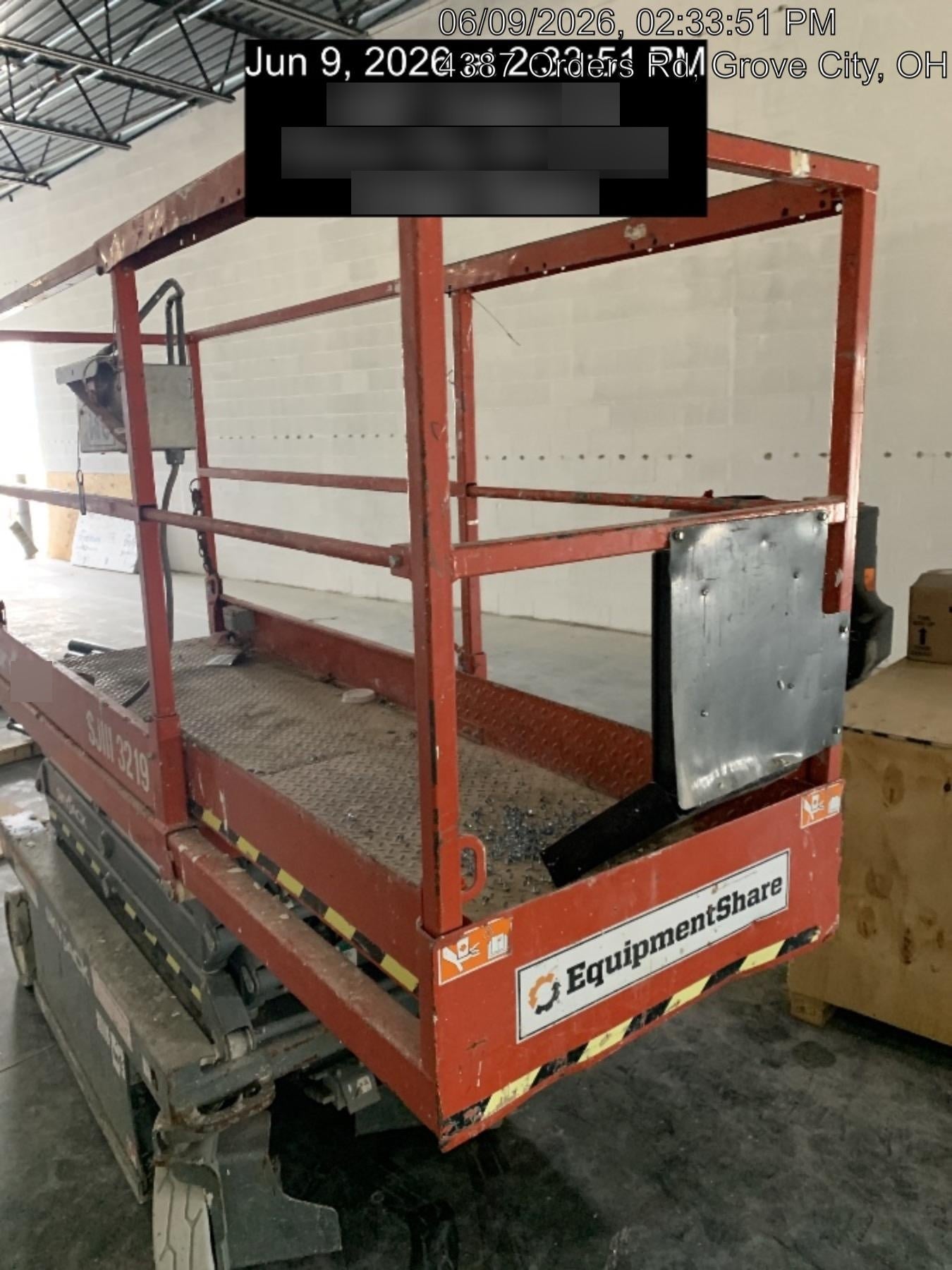 2016 Skyjack SJIII-3219 Standard Rental Specs