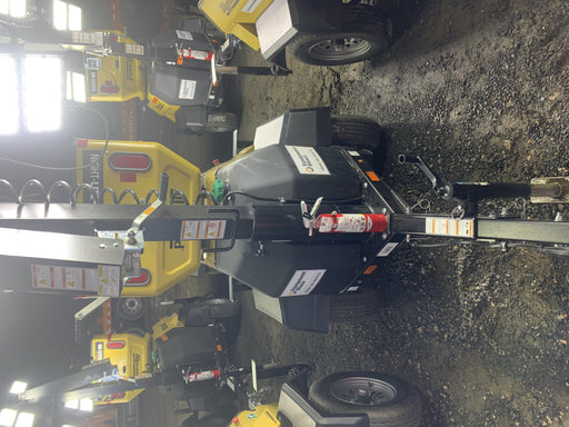 2020 Allmand NLV3GR (4) LED Light Fixture 350W, 23' Vertical Mast, 3kW Prime, Towable, Deep Sea L401, Leveling Jacks, Yanmar T4F 5.8hp