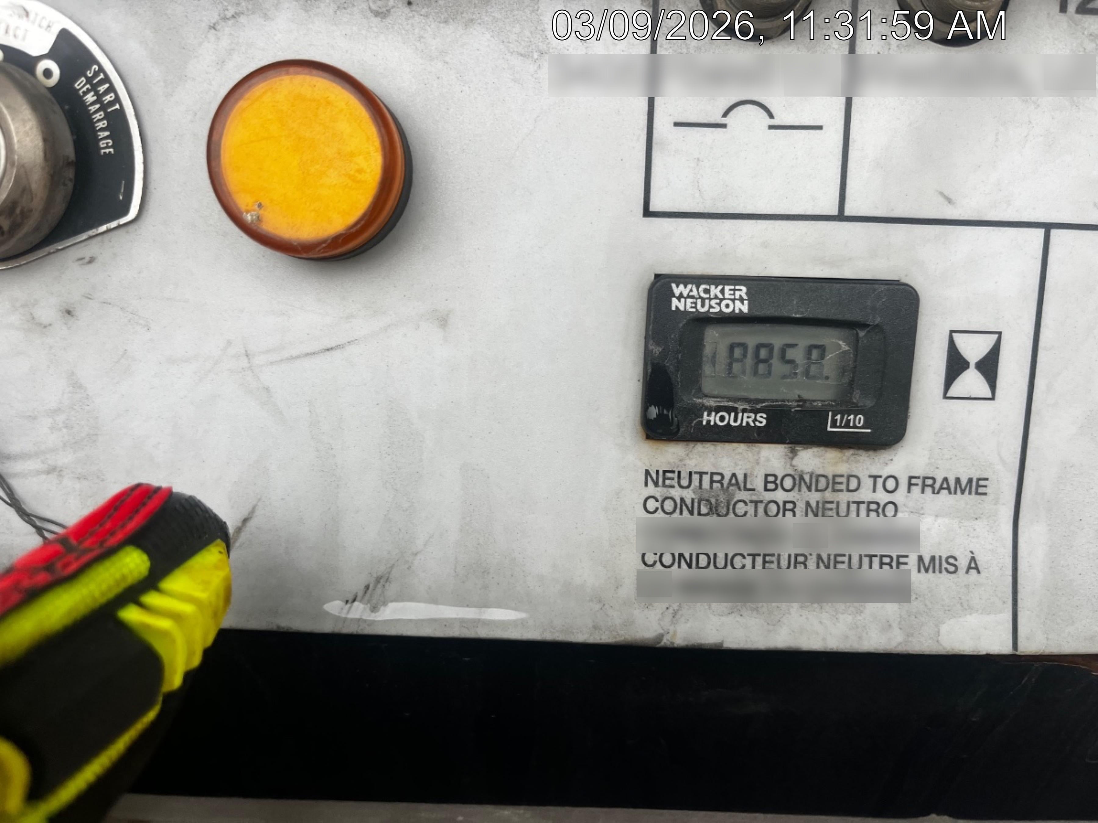 2019 Wacker Neuson LTV6L-MH Mobile Light Tower w/Fuel Level Sensor Installed