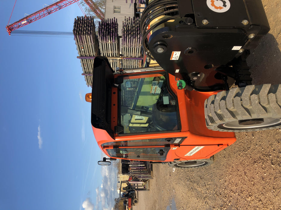 2020 JLG G5-18A Cab/Heat/Air, NM Solid Tires, Beacon w/48" Carriage, 48" Pallet Forks