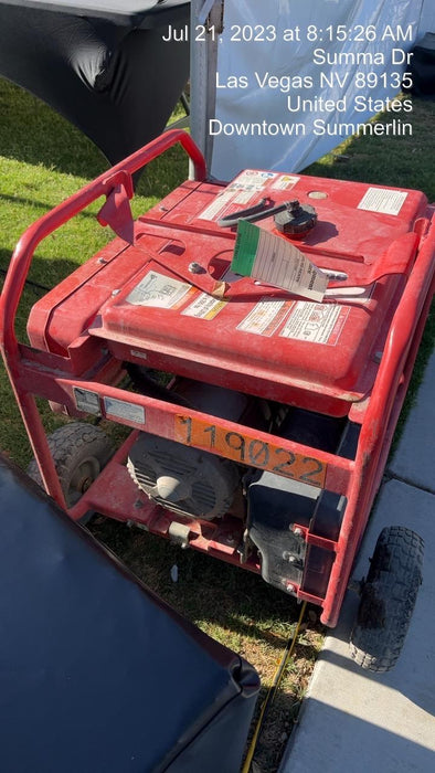 2020 Multiquip GA6HR Gen 6kW Honda GX340 GFCI Wheel Kit