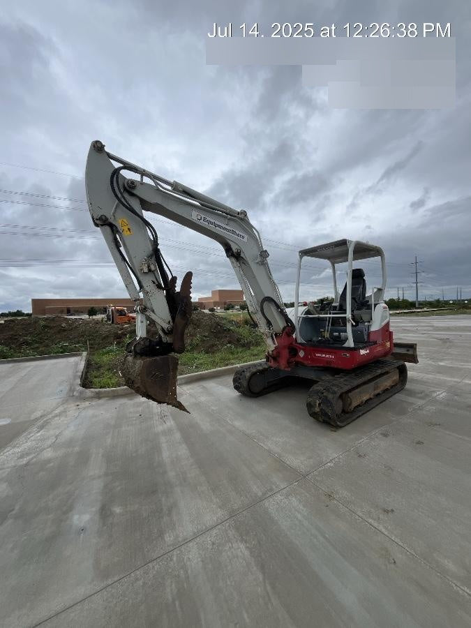 2019 Takeuchi TB260 Takeuchi TB260 Canopy w/Rubber Tracks, Auxiliary Hydraulics, Standard Blade, Manual QC
