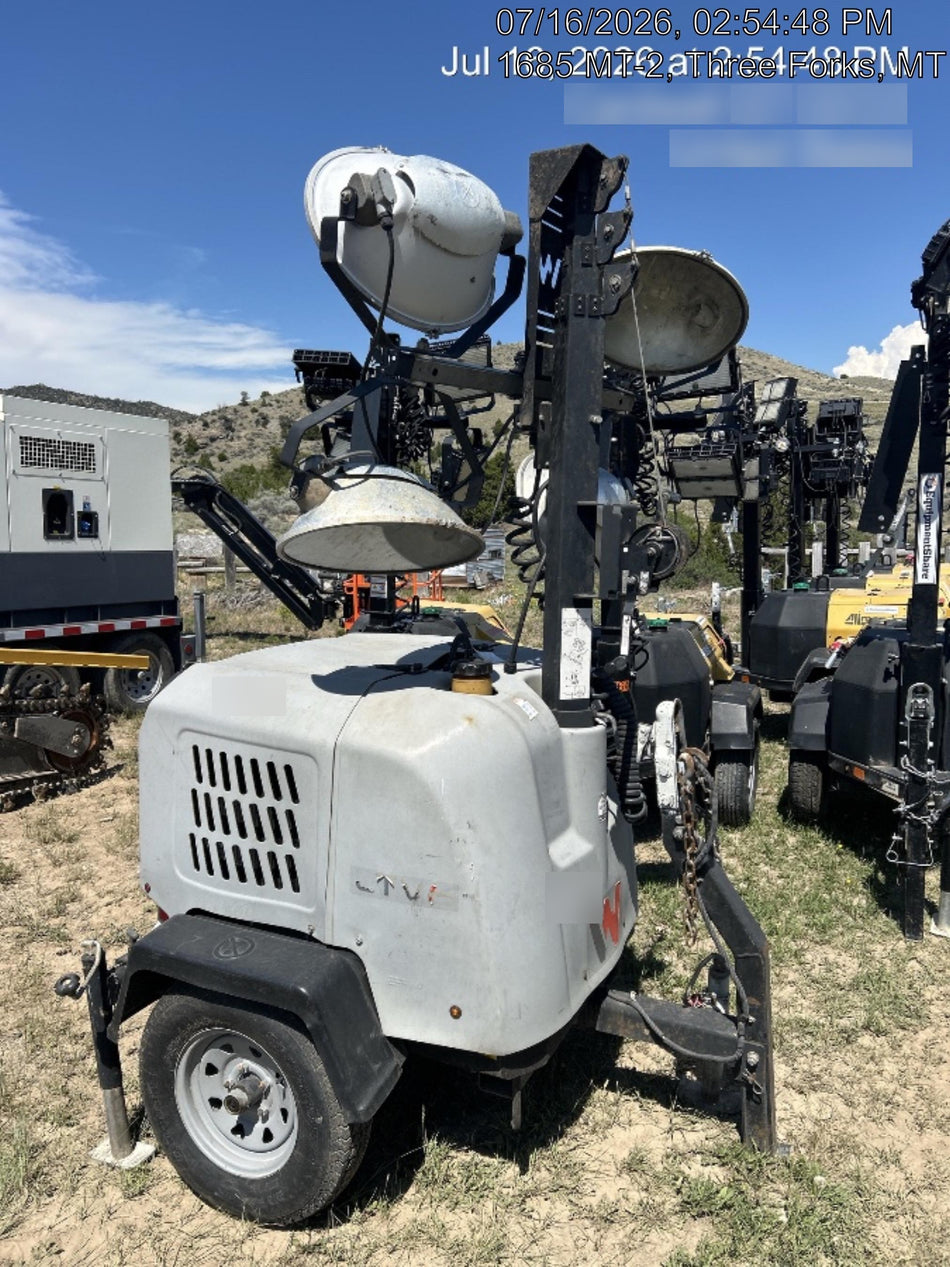 2019 Wacker Neuson LTV6L-MH Mobile Light Tower w/Fuel Level Sensor Installed