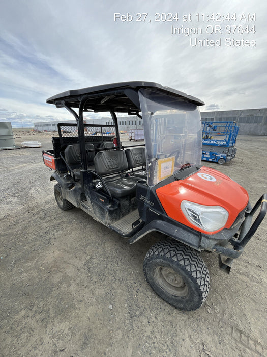 2022 Kubota RTV-X1140W-H Plastic Canopy, Windshield Acrylic Clear, LED Strobe Light, Wire Harness Kit, Back up Alarm