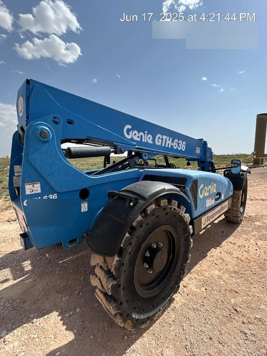 2018 Genie GTH-636 Genie GTH-636 w/Open ROPS, Work Lights, Solid Tires, RH Cab Mesh, Beacon, 48" Carriage and Forks