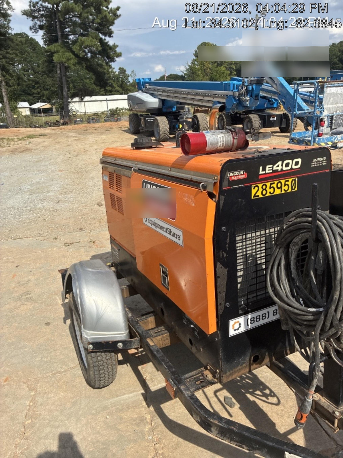 2022 Lincoln Electric LE400 Kubota V1505, Trlr, Cable Rack, Light Kit, ES Decals, T3