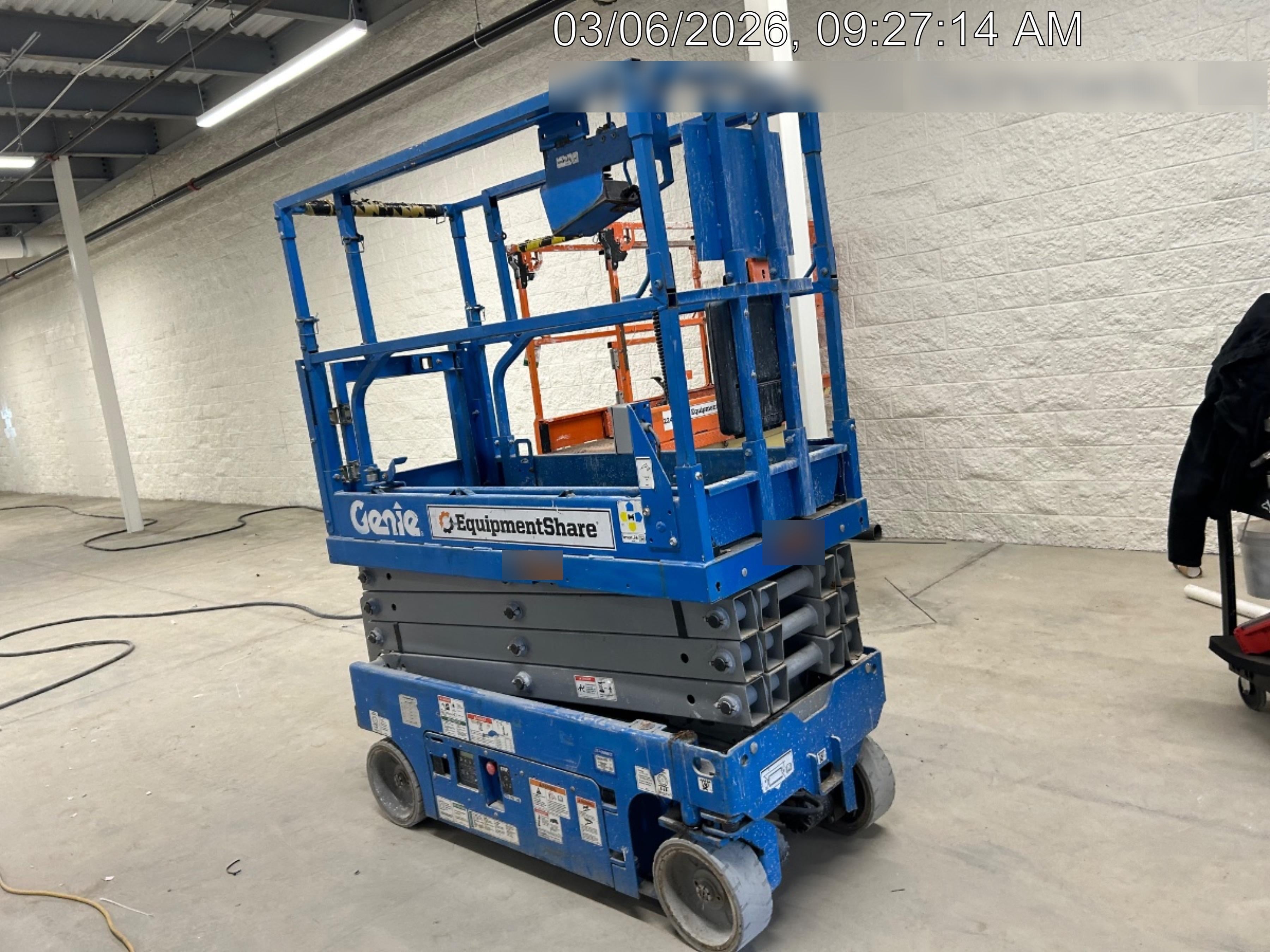 2020 Genie GS-1930 Solid Non Marking Tires, Beacon, Folding rails with half height swing gate, 800W Inverter