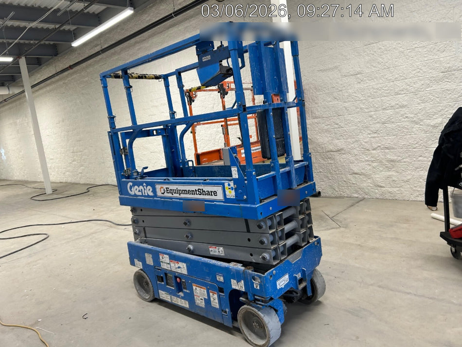 2020 Genie GS-1930 Solid Non Marking Tires, Beacon, Folding rails with half height swing gate, 800W Inverter