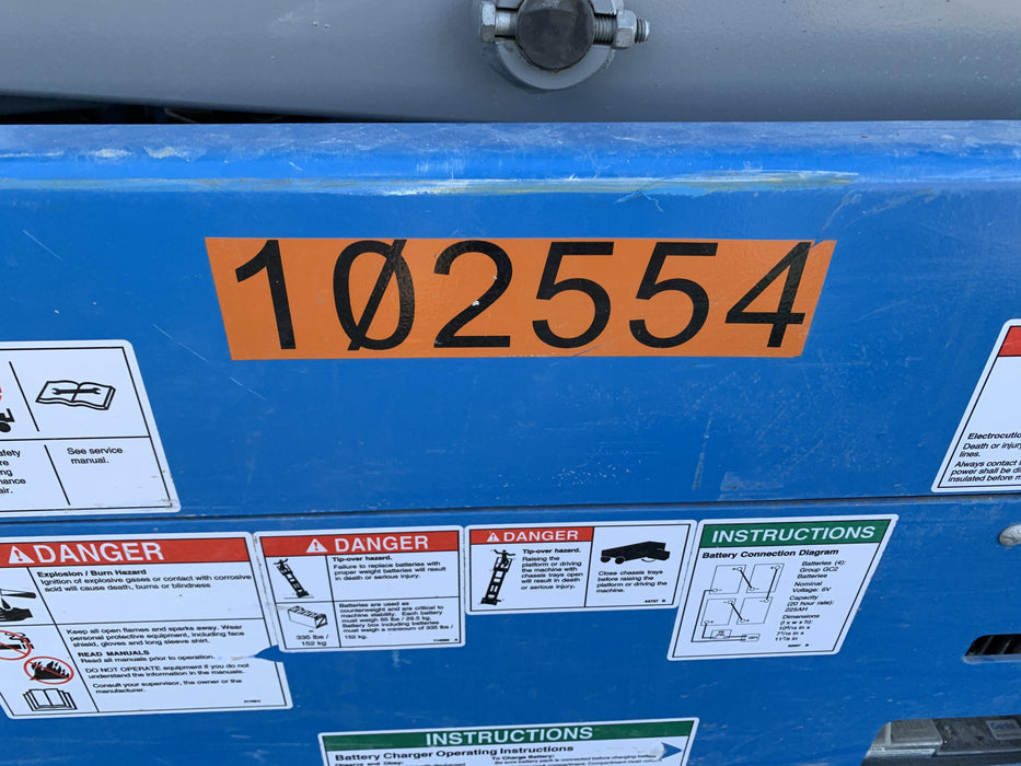 2020 Genie GS-1930 Solid Non Marking Tires, Beacon, Folding rails with half height swing gate, 800W Inverter