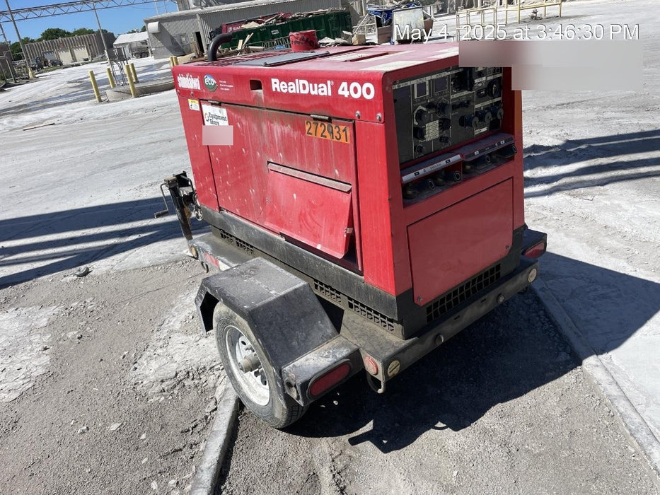 2022 Shindaiwa DGW400MDL Kubota D902 Engine, 23 HP, Dual Op Welder, Wire, Arc, Droop Stick, Tig, and CC Stick Functionality, Simulphase, 3 Phase and 1 Phase Gen Output, Single Axle NB Trlr, Slr Trckl Chrg 12V 12W, Fire Ext