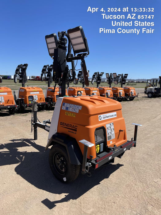 2024 Generac MLT2 Diesel, Flex Switch 120V Input, Powerzone Controller, 
(4) 320W LED Lights, 4kW Generator, 39.9 Gal Fuel Tank, 2" Ball, T3