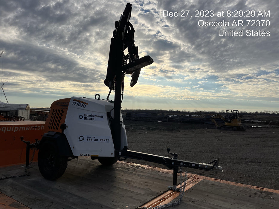 2023 Generac MLT2 Diesel, Flex Switch 120V Input, Powerzone Controller, (4) 320W LED Lights, 4kW Generator, 39.9 Gal Fuel Tank, 2" Ball, T3