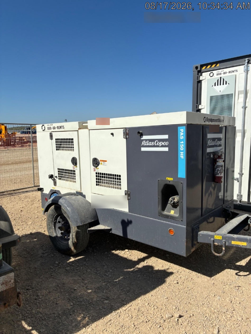 2020 ATLAS COPCO PAS 150 HF CS Enclosed