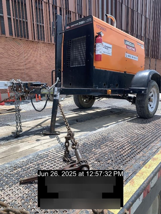 2021 Lincoln Electric Vantage 322 Vantage 322 Ready Pak 3 w/ Decals, ORANGE (includes trailer, cable rack, fender light kit) NO Telematics