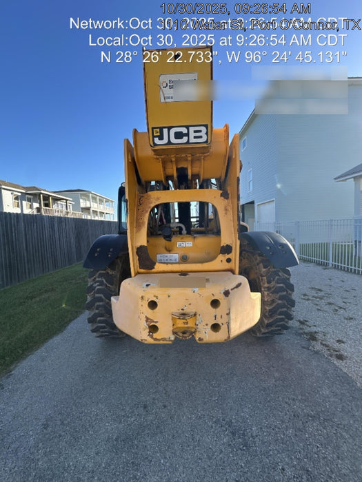 2018 JCB 510-56 JCB 510-56 Telehandler 74 HP w/CAB/HVAC, Beacon, Worklights, Aux Hydraulics, Solid Tires, 60" Carriage/Forks