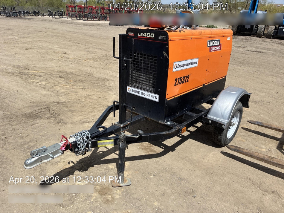 2022 Lincoln Electric LE400 Kubota V1505, Trlr, Cable Rack, Light Kit, ES Decals, T3