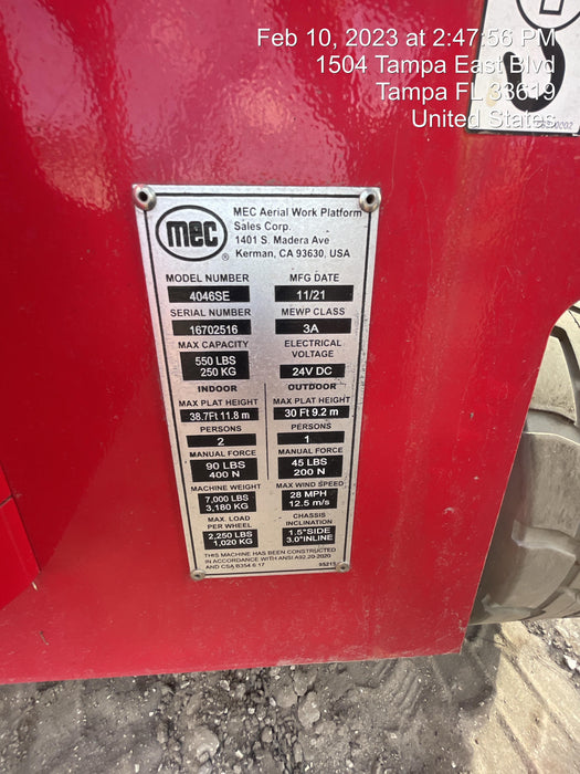 2022 MEC 4046SE