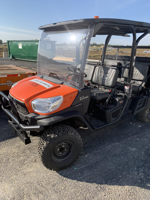 2022 Kubota RTV-X1140W-H Plastic Canopy, Windshield Acrylic Clear, LED Strobe Light, Wire Harness Kit, Back up Alarm