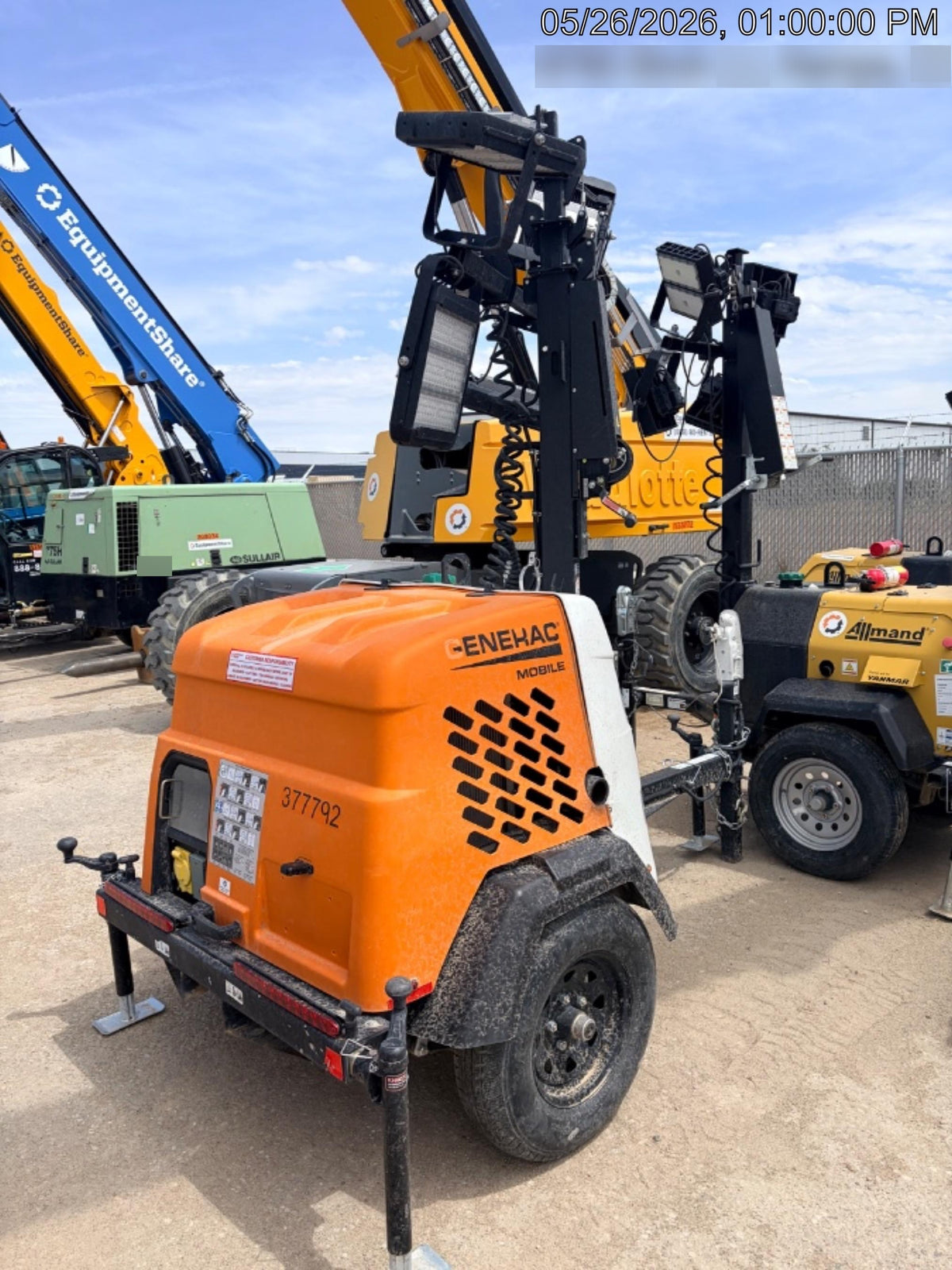 2023 Generac MLT2 Diesel, Flex Switch 120V Input, Powerzone Controller, 
(4) 320W LED Lights, 4kW Generator, 39.9 Gal Fuel Tank, 2" Ball, T3