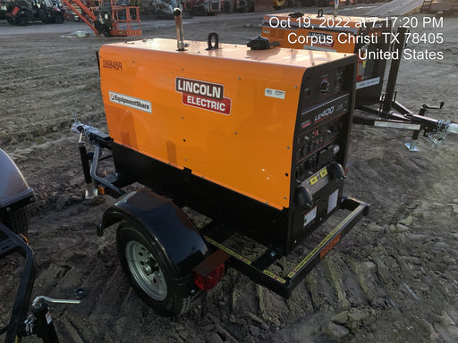 2022 Lincoln Electric LE400 Kubota V1505, Trlr, Cable Rack, Light Kit, ES Decals, T3