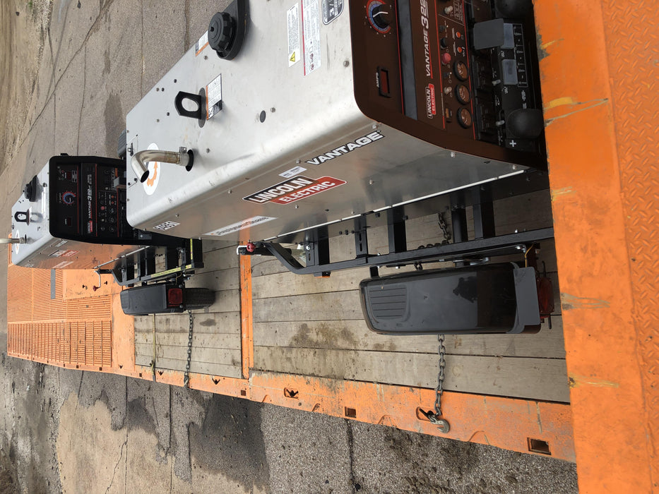 2020 Lincoln Electric Vantage 322 Welder Ready-Pak 3, w/ GPS & Decals (includes trailer, cable rack, fender light kit)