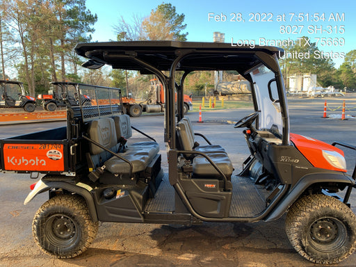 2022 Kubota RTV-X1140W-H Plastic Canopy, Windshield Acrylic Clear, LED Strobe Light, Wire Harness Kit, Back up Alarm