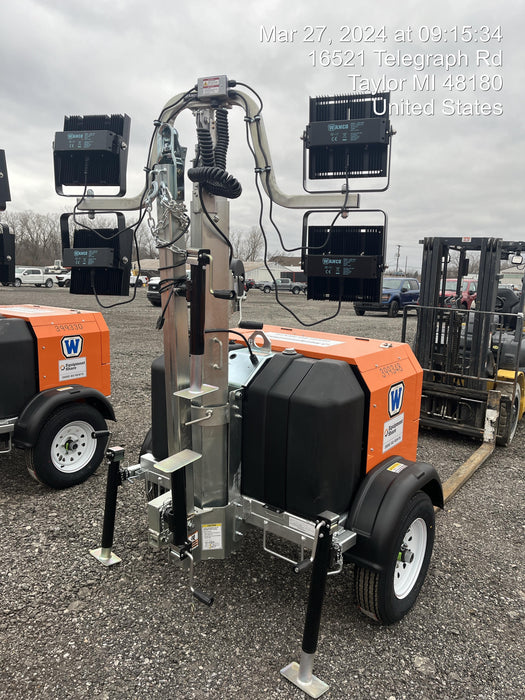 2024 Wanco WLTT-4MM4K Diesel, Deep Sea Controller, Shore Power Plug, Auto Start, (4) 350W LED Floodlights, 4kW Generator, 60 Gal Fuel Tank, 2" Ball, T3