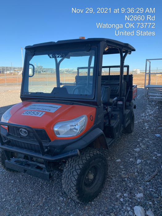 2019 Kubota RTV-X1140W-H 4wd Utility Cart, LED Strobe, Windshield Tempered Glass, Plastic Canopy, Wire Harness Kit, Backup Alarm