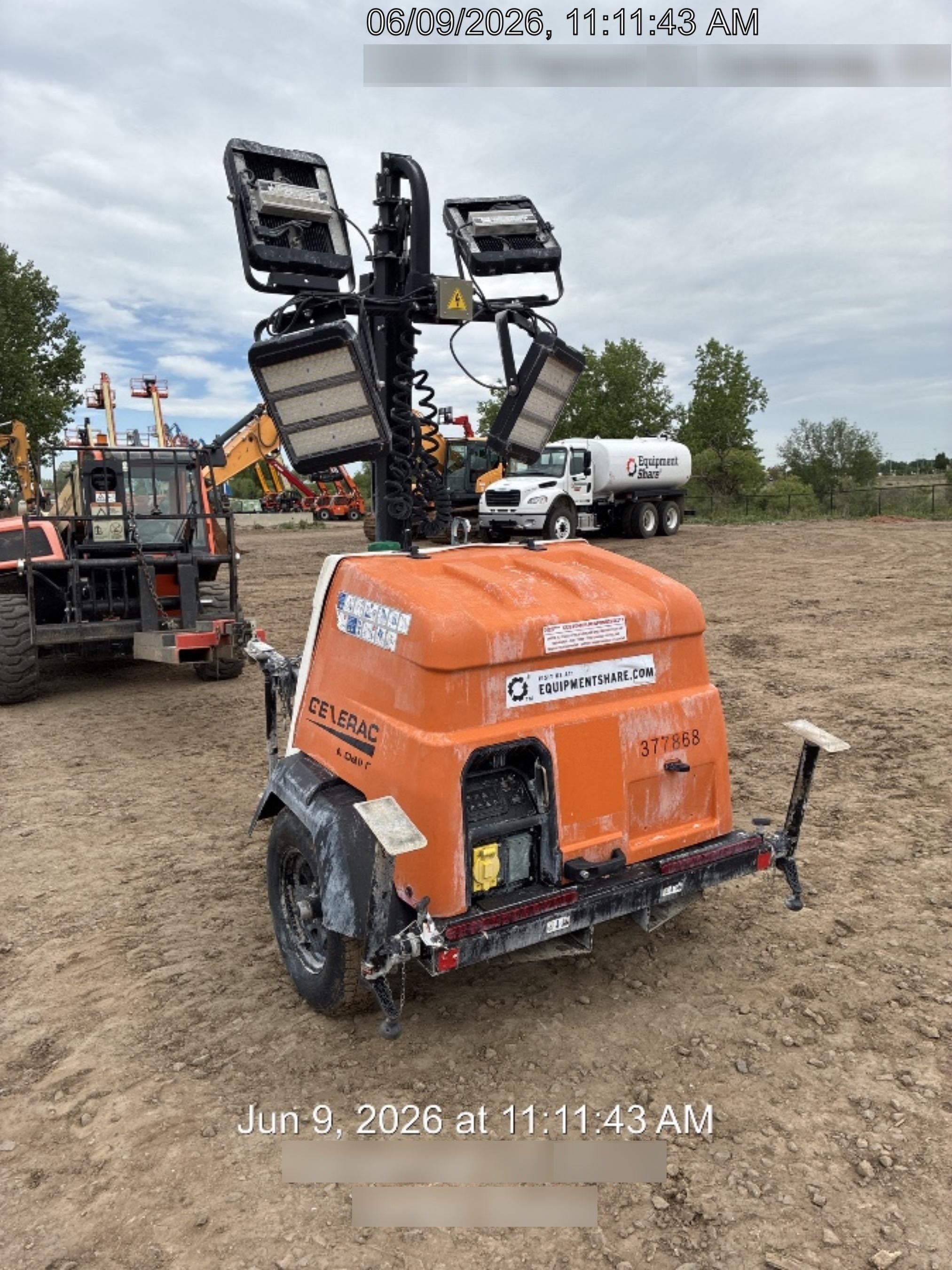 2023 Generac MLT2 Diesel, Flex Switch 120V Input, Powerzone Controller, 
(4) 320W LED Lights, 4kW Generator, 39.9 Gal Fuel Tank, 2" Ball, T3