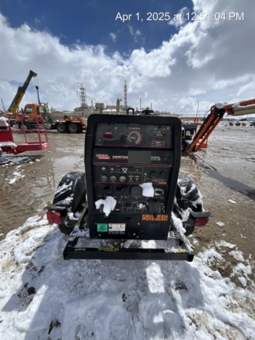 2019 Lincoln Electric Vantage 322 Welder Ready-Pak 3, Two wheel trailer, Fender and Light kit, Cable Rack