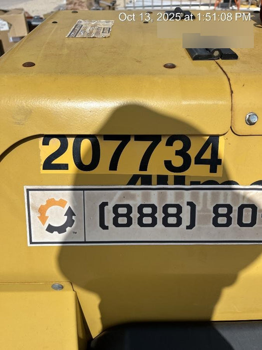 2022 Allmand NLV3GR (4) LED Light Fixture 350W, 23' Vertical Mast, 3kW Prime, Towable, Deep Sea L401, Leveling Jacks, Yanmar T4F 5.8hp