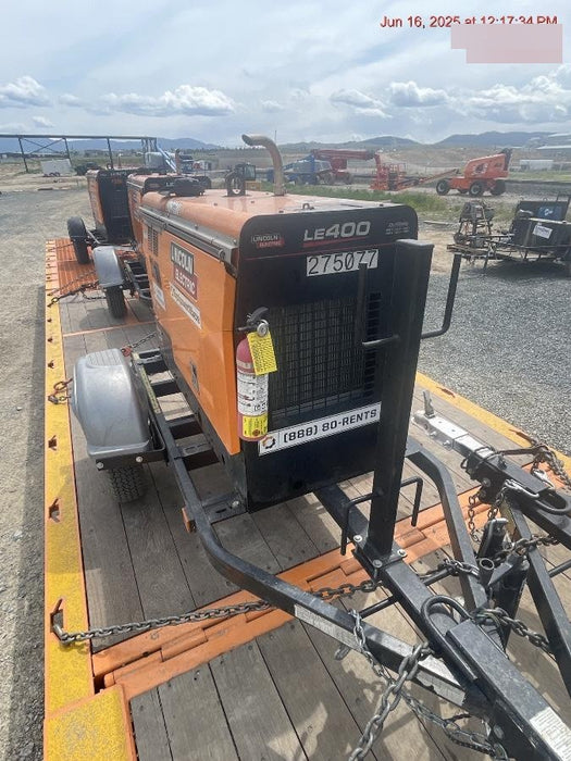 2022 Lincoln Electric LE400 Kubota V1505, Trlr, Cable Rack, Light Kit, ES Decals, T3