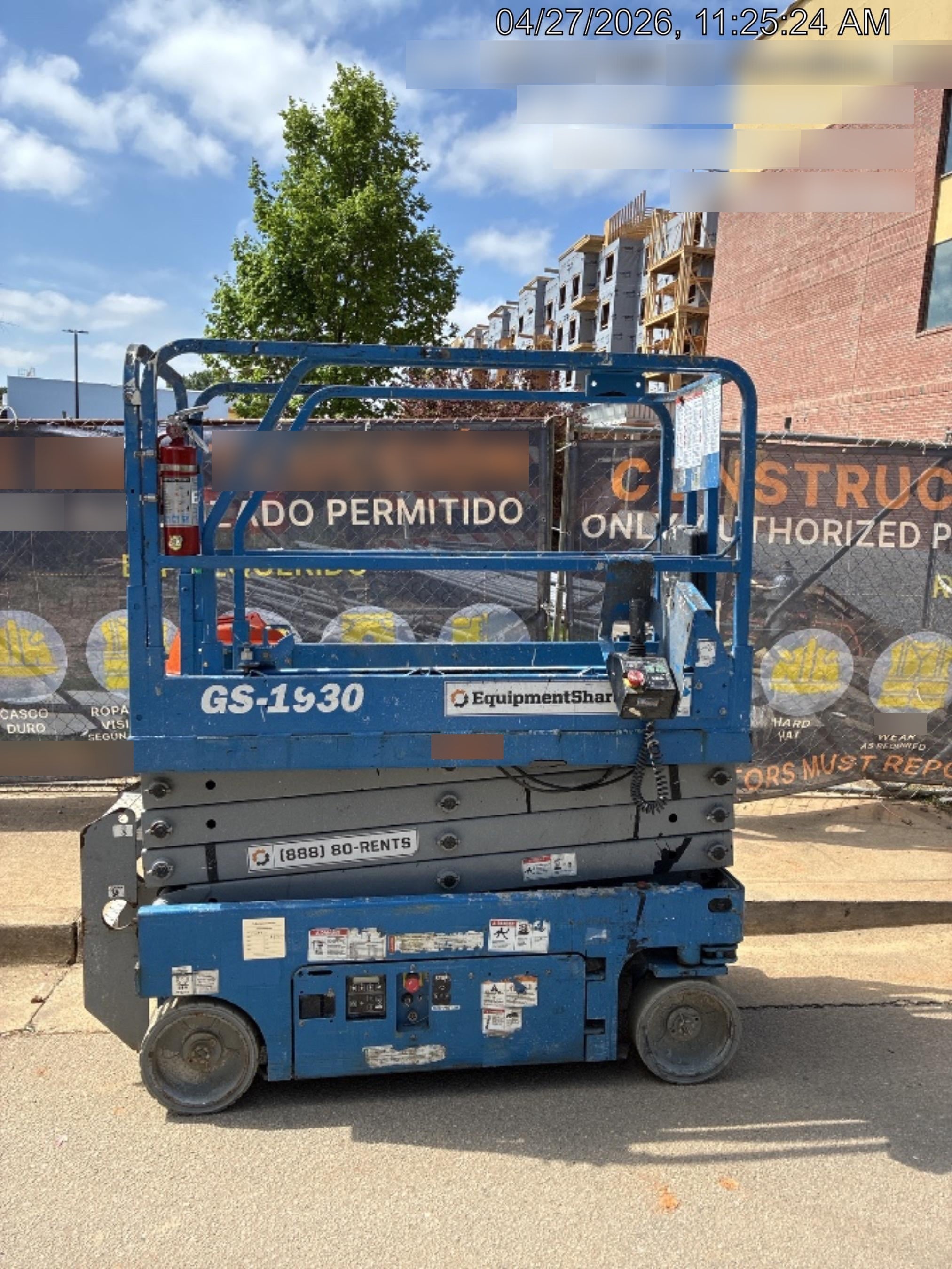 2020 Genie GS-1930 Fixed rails with chain entry gate - Pre A92.20