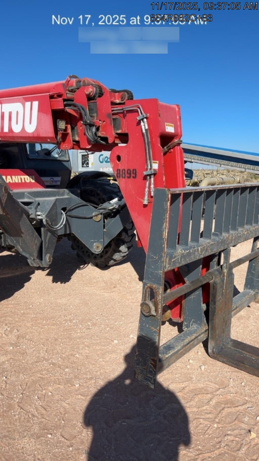 2018 Manitou MTA10055 Manitou MTA 10055 (open ROPS) w/Cab/Heat/AC, Work Lights/Strobe, Aux Hyd, Solid Tires, Lift Hook, 66" Carriage, 60" Forks