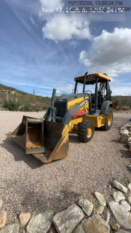 2019 John Deere 310LEP 4wd, Canopy, Standard dipper, ISO, Rear Auxiliary Hydraulics, Manual QC