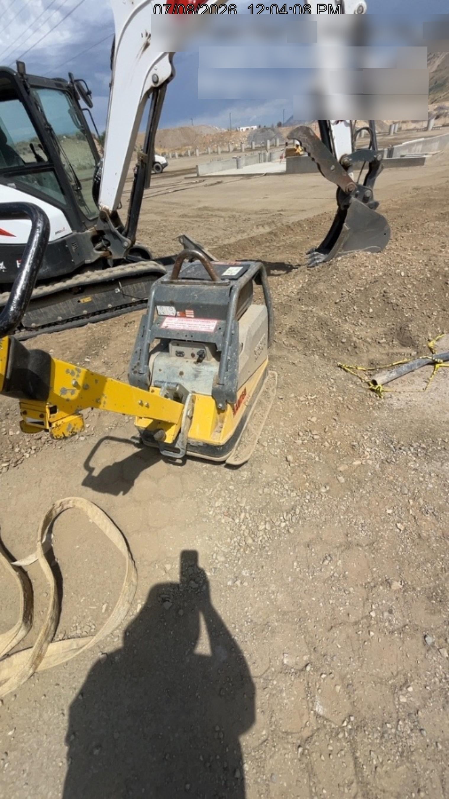 2024 Wacker Neuson DPU6555Heh Hatz Diesel, Reversible Plate Compactor, electric start