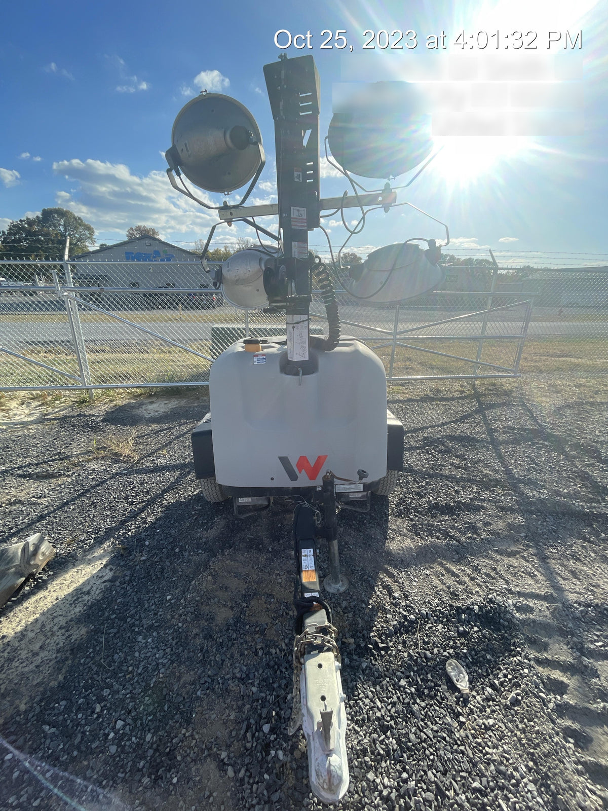 2018 Wacker Neuson LTV6L-MH Wacker Neuson LTV6L Mobile Light Tower w/Fuel Level Sensor Installed