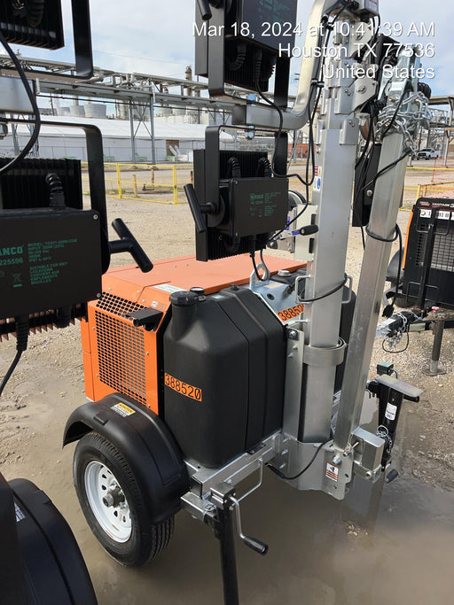 2024 Wanco WLTT-4MM4K Diesel, Deep Sea Controller, Shore Power Plug, Auto Start, (4) 350W LED Floodlights, 4kW Generator, 60 Gal Fuel Tank, 2" Ball, T3