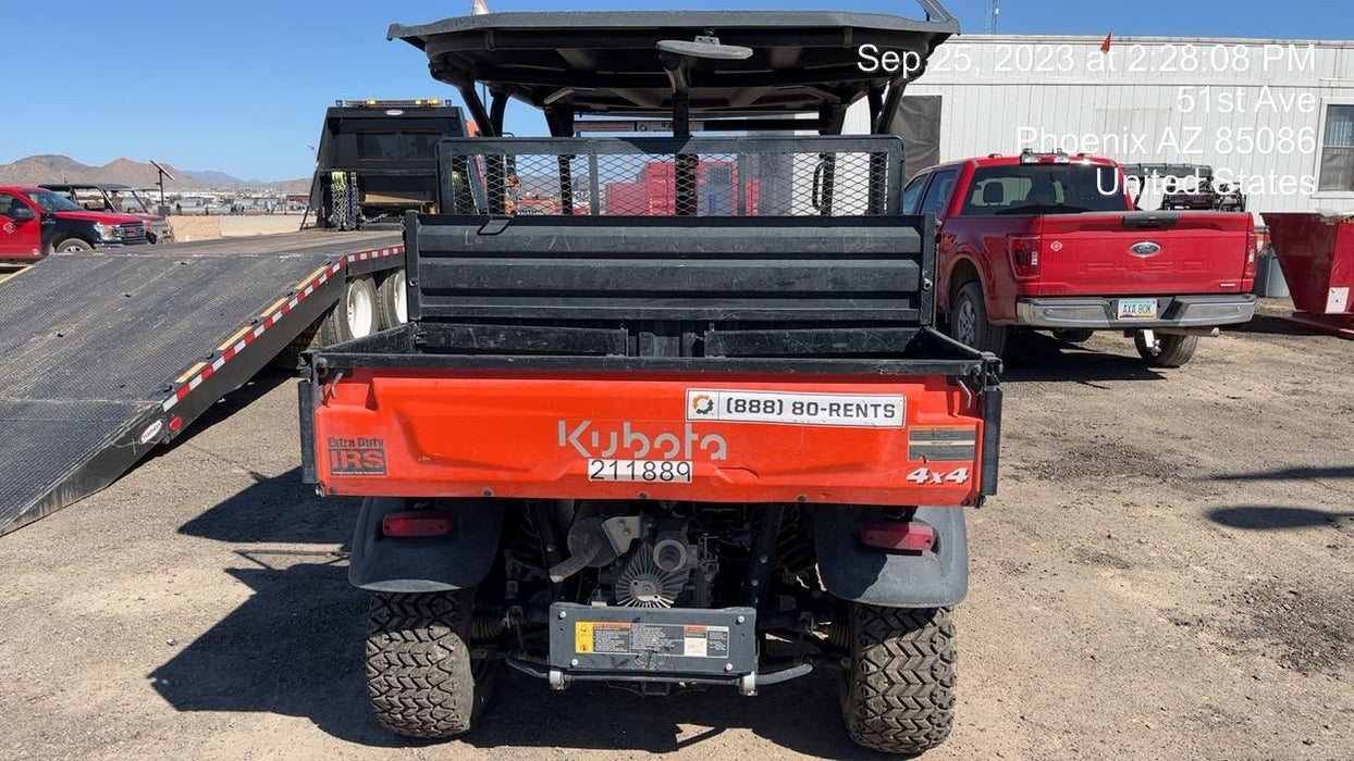 2022 Kubota RTV-X1140W-H Plastic Canopy, Windshield Acrylic Clear, LED Strobe Light, Wire Harness Kit, Back up Alarm