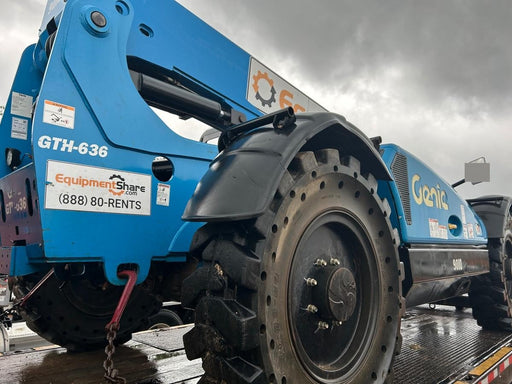 2018 Genie GTH-636 Genie GTH-636 w/Open ROPS, Solid Tires, Work Light/Beacon, 48" Carriage and Forks
