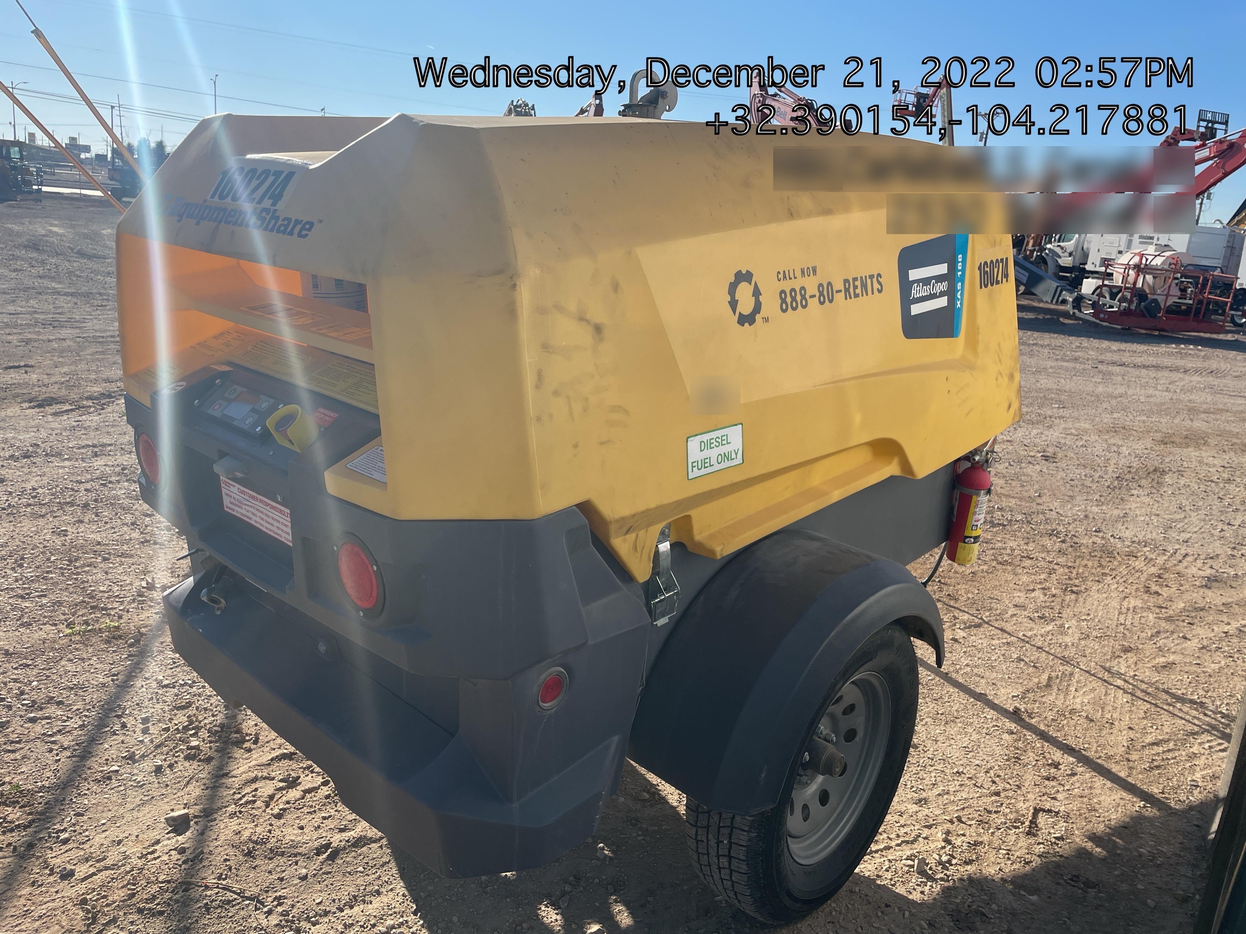 2021 ATLAS COPCO XAS188 CWK