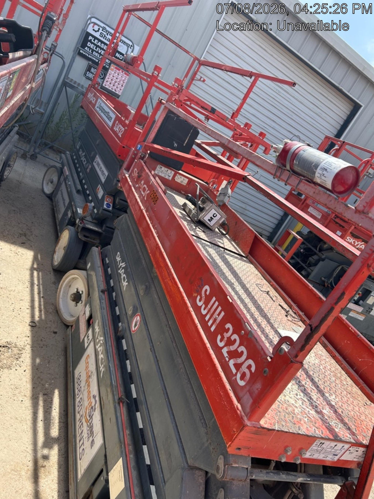 2016 Skyjack SJIII-3226 Standard Options